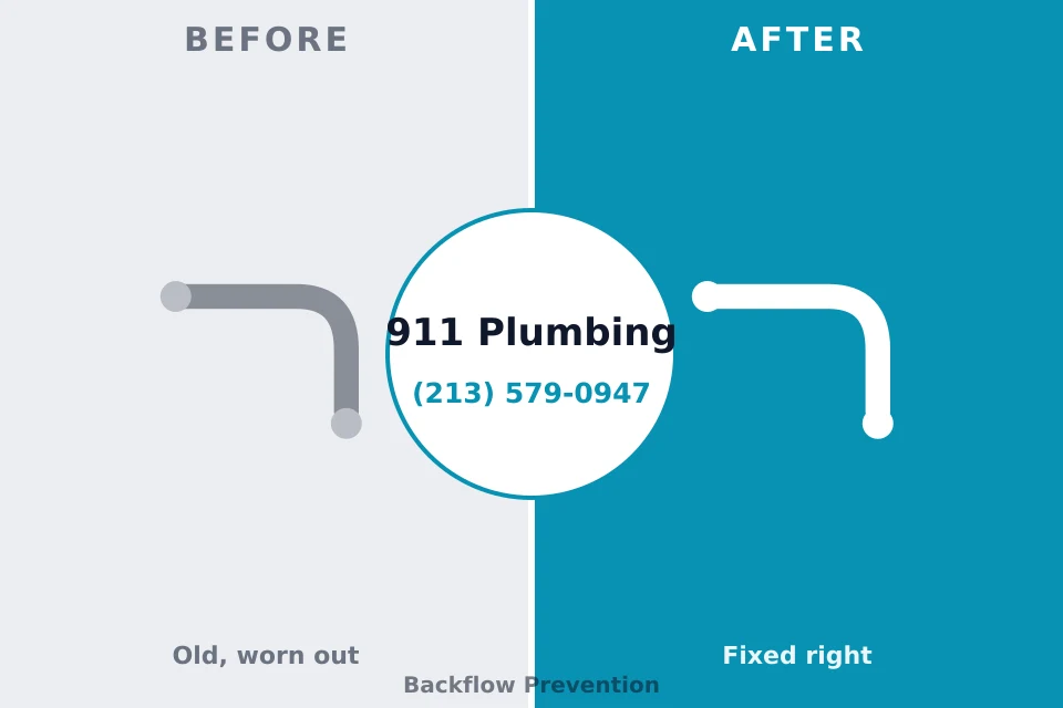 Before and after: plumbing repair Lobelville, TN
